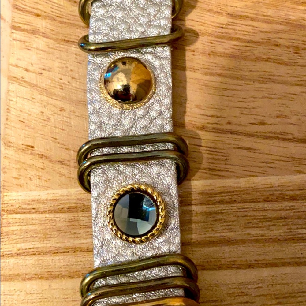 Suede Jeweled Bracelet